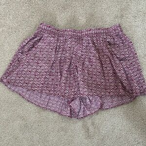Flared sleepwear shorts